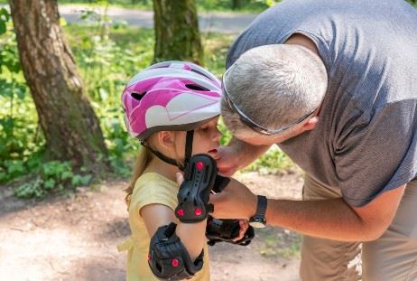 father spending quality time with his daughter